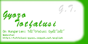 gyozo totfalusi business card