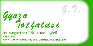gyozo totfalusi business card
